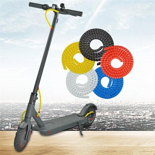 Spiral Wire Wrap Spiral Tube Flame Retardant Cable Colorful Packing Cable Sleeves Winding Tube For Scooter M365