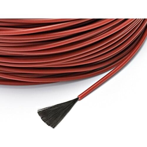 All Size 24K Fluoroplastic Jacket Carbon Fiber Heating Cable 17 Ohm/m Warm Floor Heating Wire