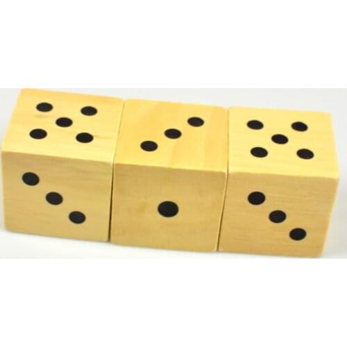 High Quality 50mm Wooden Dice Cubes Digital Dice 5cm Wood Number Dices Adult Children Toy For Club/Party/Family DIY Games