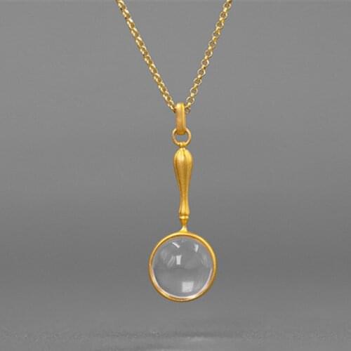 S.EAST SUN 925 Sterling Silver Handmade Natural Crystal Gem pendant necklace is suitable for womens party fashion jewelry gifts