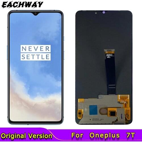 Super AMOLED LCD Screen for OnePlus 7T LCD Display Screen Touch Panel Digitizer 1+7T New Replacement Parts One Plus 7T LCD