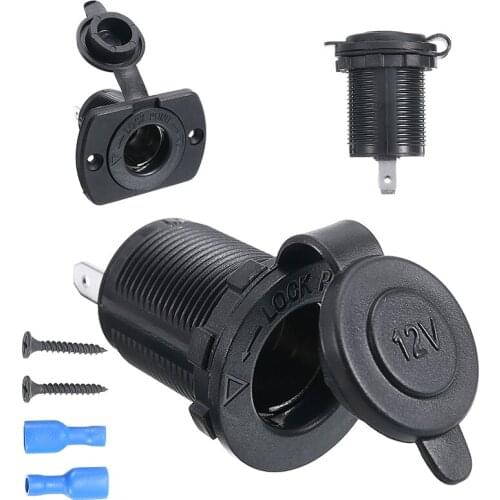 1pc 12V Cigarette Lighter Socket Charger Port Waterproof Cover For Car Auto Motorhome Caravan Boat Campervan