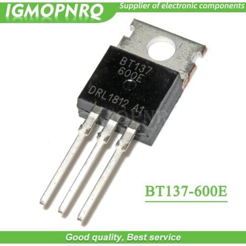 10pcs BT137-600E BT137 BT137-600 TO-220 600V Triacs RAIL TRIAC new original