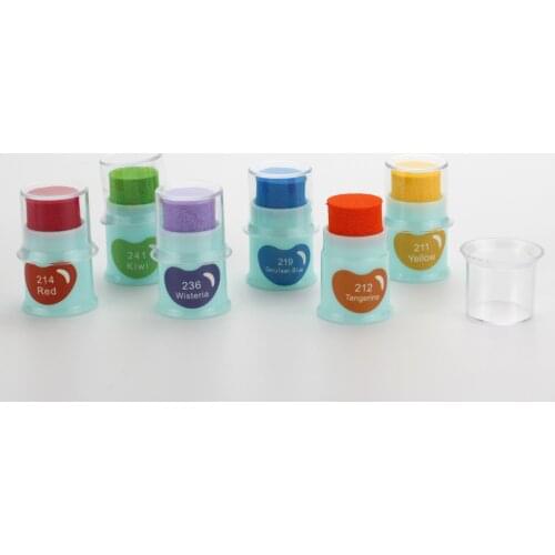 15 Colors mixed Finger Dauble Ink Pad decorating paper wood sticky inkpad for fabric stamping