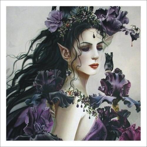 5D Diamond Painting Pretty Girl Full Drill Christmas Gift DIY Cross Stitch Pattern Rhinestone Embroidery Kits Gifts T453