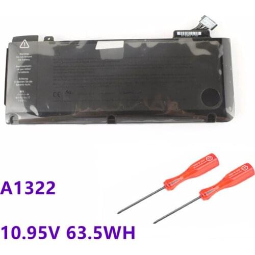 A1322 A1278 Battery for Apple macbook pro 13 inch A1278 2009 2010 2011 Laptop Battery A1322 10.95V 63.5WH