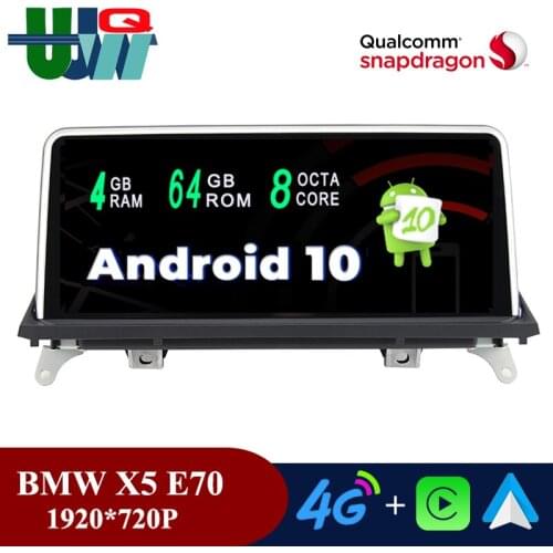 Soundgo 10.25" 4G 64G 8 Core BMW X6 E71 Qualcomm 2Din Android 10.0 Car Multimedia Player for BMW X5 e70 X6 E71 CCC CIC 2007-2013