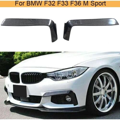 Car Front Bumper Fog Lamp Cover For BMW 4 Series F32 F33 F36 M Sport 2013 - 2018 Trim Decoration Carbon Fiber / FRP