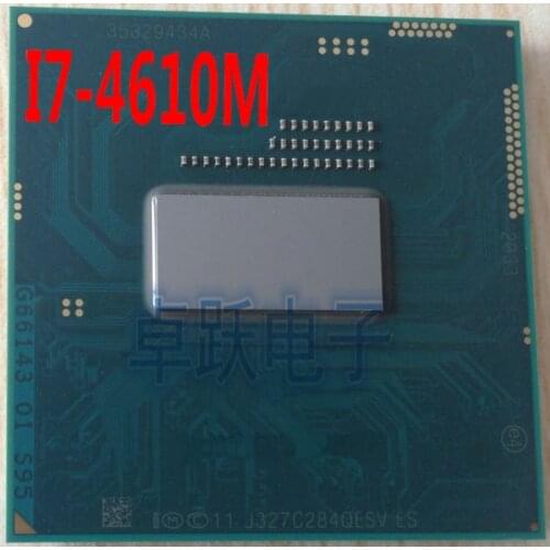 Intel CPU I7 4610M QS/ES i7 4610M QESV 3.0-3.7G 4M Dual core processor Free shipping