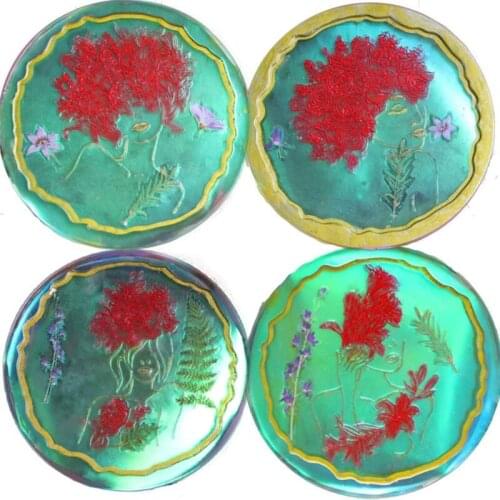 DIY Flower Fairy Tray Molds DIY Fairy Maiden Resin Coaster Molds Beauty Coaster Silicone Molds Epoxy Resin Casting Molds