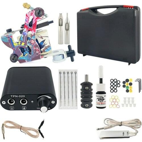 OL-Black Box Stand-alone Suit No. 8 Beginner Tattoo Machine Set Motorized Pen Power Supply Semi-permanent Tattoo