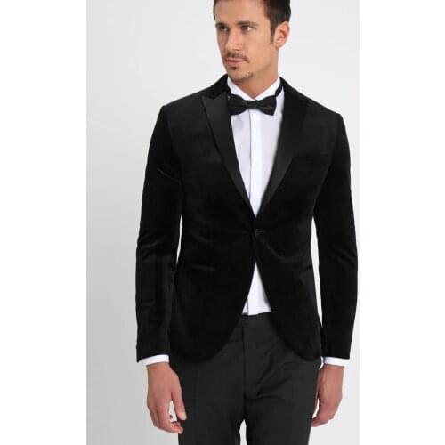 Handsome Groomsmen Peak Lapel Groom Tuxedos Wedding Dress Men Suits Blazer Prom Dinner (Jacket+Pants+Tie) K363