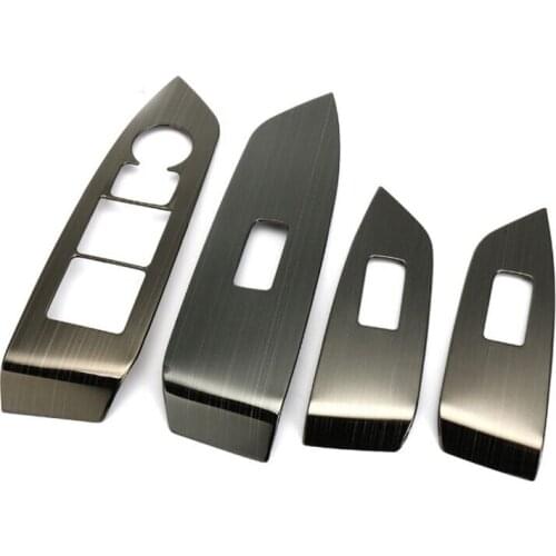 LHD Inner Door Armrest Button Decoration Trim Car-Covers Upgrade For MAZDA CX-5 CX5 2nd Generation 2017 2018 Car Styling