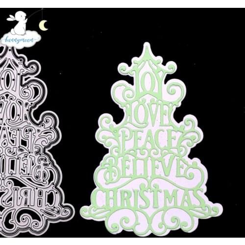 Bunnymoon 2020 Peace and Love Metal Cutting Dies Stencils for Scrapbooking/photo Album stamps Decorative Embossing DIY Cards