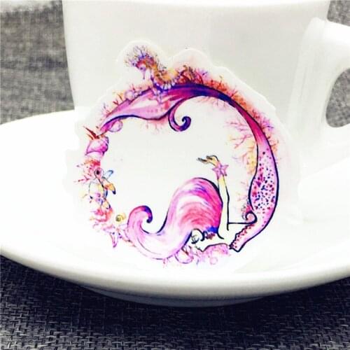 20 Pcs/Lot Marine Life Mermaid Cute Self-made stickers scrapbooking For Cartoon Sticker For Laptop Fridge Skateboard