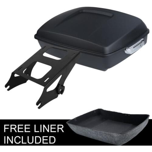 Chopped Tour Pack Trunk + Two up Mounting Rack For Harley Road Gilde Road King FLHR FLHX FLTR FLHT 2014-18 Motorcycle