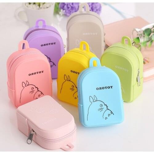 New Lovely Women Girls Mini Coin Bag Portable Carton Coin Purse Keys Card Holder Wallet Money Bags Earphone Package Kids Gifts