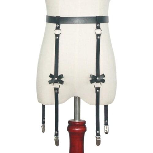 Sexy leather Waist Harness Garter suspenders belt body Leg Straps cage Rock punk Jewelry Harajuku festival outfit