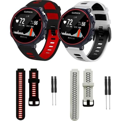 Silicone Watchband For Garmin Forerunner 235 Smart Watch Strap For Garmin Forerunner 235/220/230/620/630/735 Wrist Band Bracelet