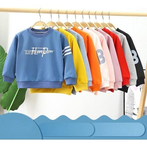 New Spring Autumn Baby Boys Sweatshirt Toddler Girl Clothes For Age 3 4 5 Kids Hoodie Infant Children Casual Blouse Outfits