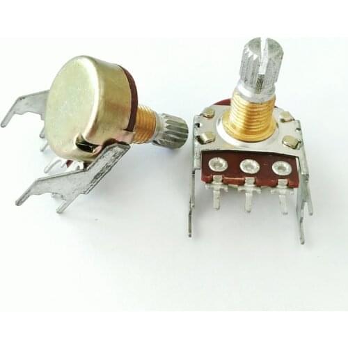 High-quality WH148 with Bracket Horizontal Single 3-foot Adjustable Potentiometer Adjustable Resistance B20K B203