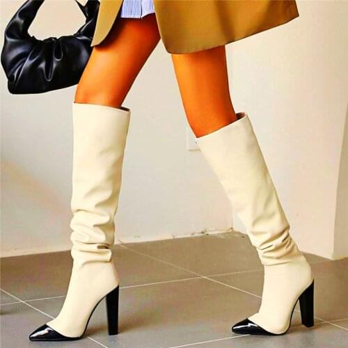 Sexy Womens Leopard Over the Knee High Boots Pointed Toe High Heels Punk Goth Party Pumps Tall Long Boots 33 34-43