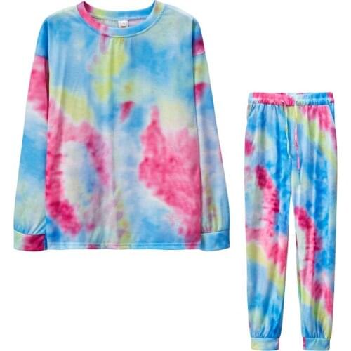 Suit shorts t-shirts women United States printing with round collar leisure long-sleeved female sports suitstwo-piece Hot style