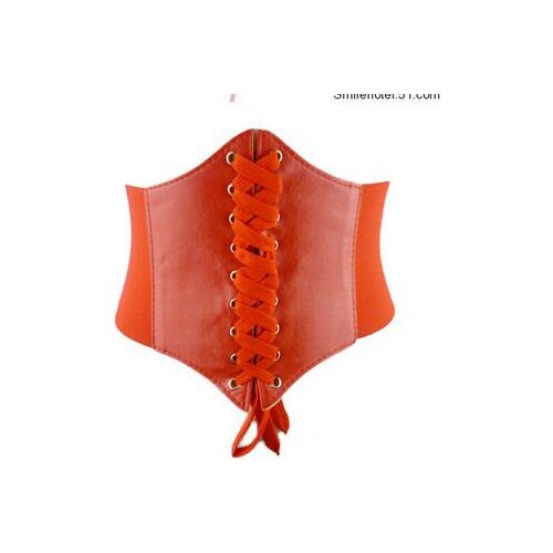10pcs/lot european style woman corset waistband female patchwork elastic faux leather belt