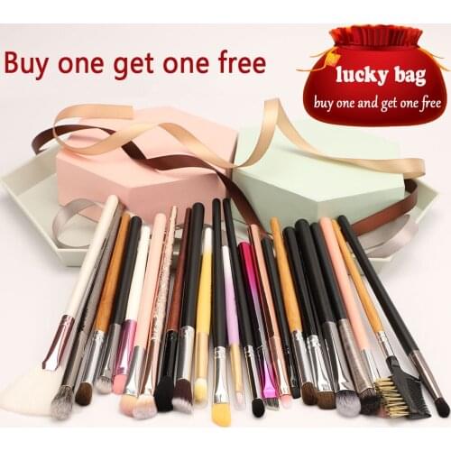 10pcs Makeup Brushes Set Lucky bag Cosmetic brush Kit Eyeshadow Blending Eyeliner Eyelash Eyebrow Brushes quality gift for woman