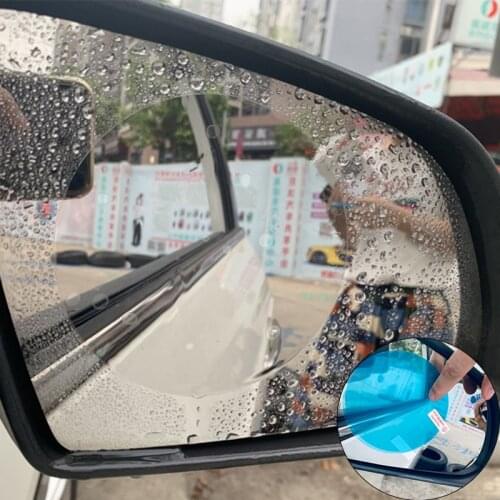 2PCS Anti-mist Waterproof Film Anti Fog Foggy Window Clear Rainproof Rear View Mirror Protective Car Rearview Mirror Protective