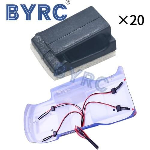20 pcs High Quality Black Plastic Wire Fixed Clip Car Wire Cord Cable Holder for RC 1/10 1/8 Model RC Cars Accessories Car