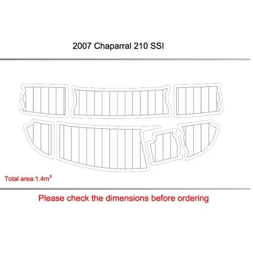 2007 Chaparral 210 SSI Swimming platform MAT Pads 1/4" 6mm EVA Teak Decking
