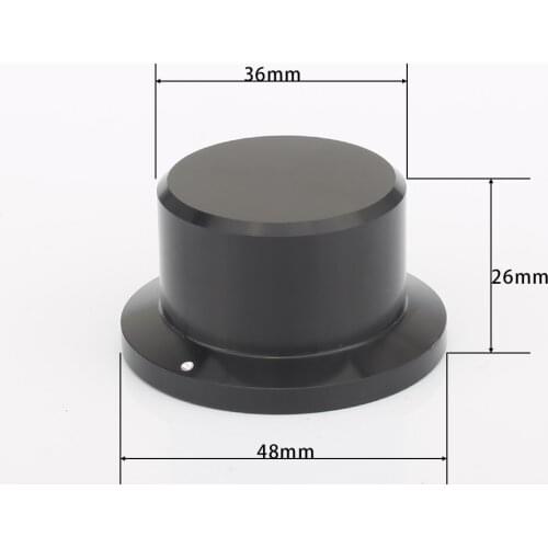 4xAudiocrast KB008 Diameter 48mm,Shank diameter 36mm,H26mm All Aluminium Alloy Solid Custom Volume Knob Audio Power Amplifier Po