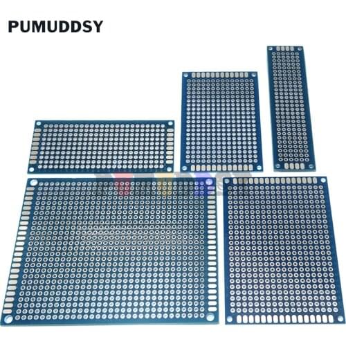 5piece Electronic PCB Board 2x8cm 3x7cm 4x6cm 5x7cm Diy Universal Printed Circuit Board 5*7cm 4*6cm 3*7cm Blue PCB For