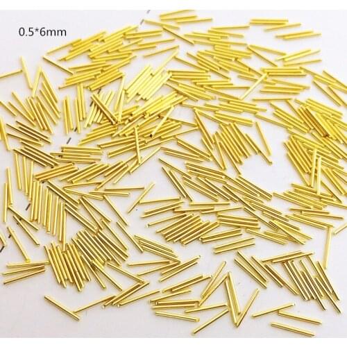 500pcs/lot Japan Korea Charm 3D Nail Art Deco Accessories Metal Sticks Rivet Studs Nail Parts DIY Alloy Nail Tips Supplies