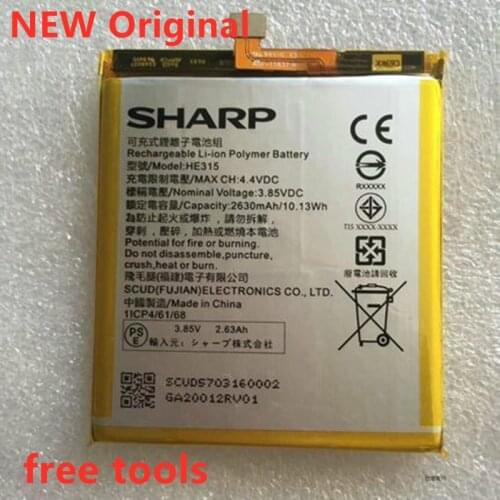 Top Brand 100% New 2630mAh Battery for SHARP aquos HE315 in stock