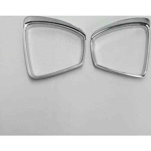 Car ABS Chrome rear Rearview Side glass Mirror trim frame rain visor shade for Volkswagen VW Tiguan L TiguanL MK2 2016 2017 2018
