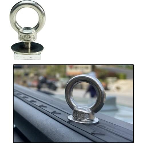 Roof rack rail luggage frame T-slot extension spotlight kayak cargo luggage pull ring accessories Pickup roll cover pull ring