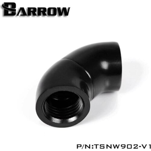 Barrow G1/4" 90 Degree Serpentine Dual Inner Thread Rotary Fitting Water Cooling TSNW902-V1