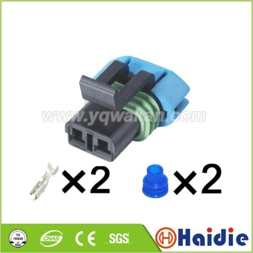 Free shipping 5sets 2pin GM Delphi 2 Way Female Sensor Plug Auto Car fan plug Connector 15300027