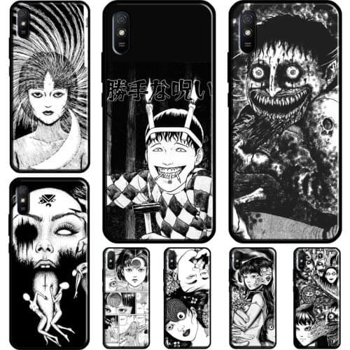 Junji ito Uzumaki Horror Manga For Xiaomi Redmi 9T 9C 9A K40 Case For Redmi Note 10 Pro Note 9 Pro 8 Pro Note 8T 9S Cover