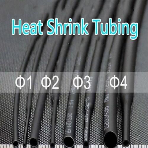 Wholesale 8meter Black Heat Shrink Tube Assorted Cable Wire Wrap Electric Insulation Sleeve cable sleeve heat shrink tubing