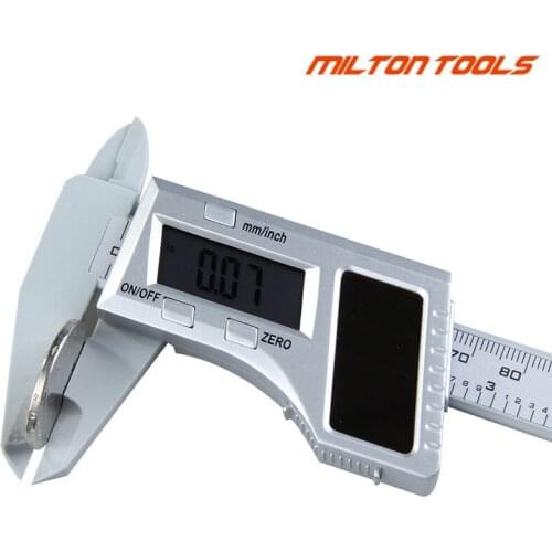 150MM 6inch Solar Digital Caliper 0-150mm solar energy electronic plastic vernier caliper 4pcs/lot