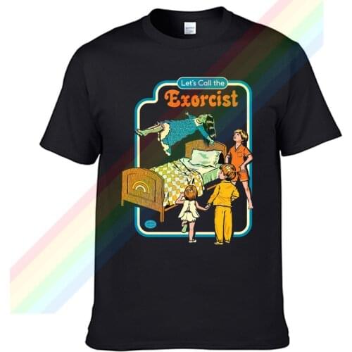 Lets Call The Exorcist 2021 Oil Painting T Shirt For Men Limitied Edition Unisex Brand T-shirt Cotton Amazing Short Sleeve Tops