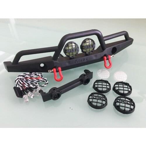 Front rear bumper set for 1/10 RC Rock Crawler Axial SCX10II TRX4