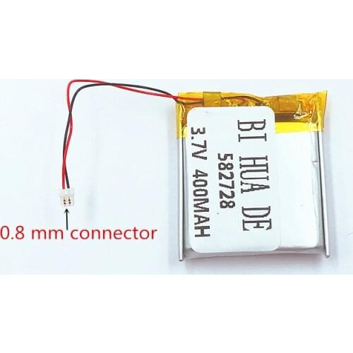 Li-Po 582728 3.7V 400mAh Rechargeable li-Polymer Li-ion Battery For Q50 G700S K92 G36 Y3 smart watches mp3 582828 602828