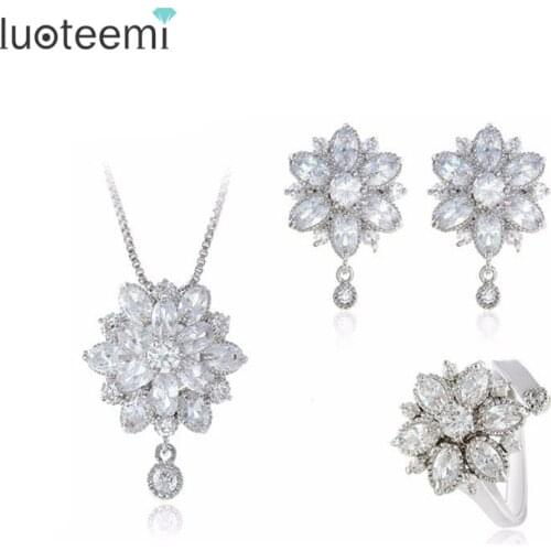 Свадебные ювелирные украшения LUOTEEMI China At AliExpress