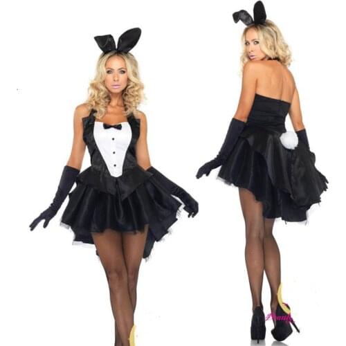 Fashion Fun Dress Halloween Christmas Club Role Play Swallowtail Bunny Costume High Quality