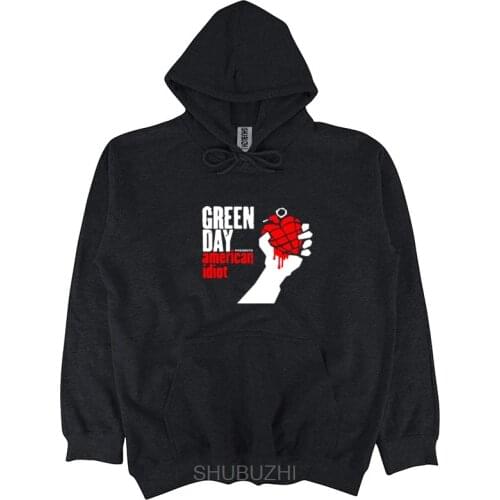 Green Day ' AMERICAN IDIOT ALBUM COVER hooded - Nuevo y Oficial men brand hoodies male sweatshirt euro size sbz3330