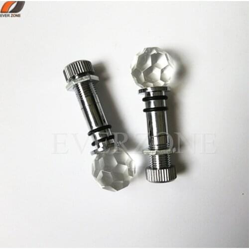 Optic Fiber Light Crystal End Fittings with Metal Harness Fiber Optic Lighting Star End Fittings 10pcs/lot